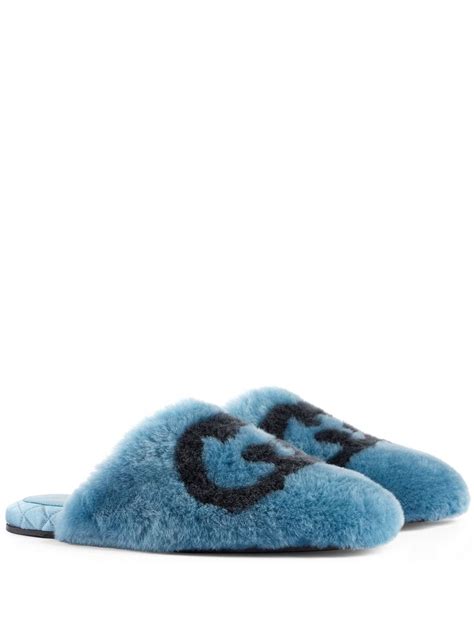 fluffy gucci slippers|Gucci slippers diamond.